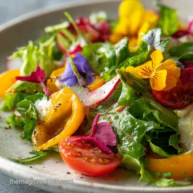 Fresh Spring Salad Recipe with Lemon Vinaigrette in 20 Minutes Recipe Card