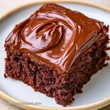 Zucchini Brownies for 16 Servings Recipe Card