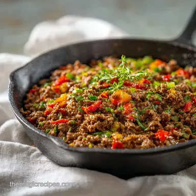 Ground Beef Recipe with Garlic: 15-Minute Pan-Seared Silky Beef