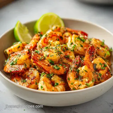 Garlic Butter Shrimp Recipe in 10 Minutes Recipe Card
