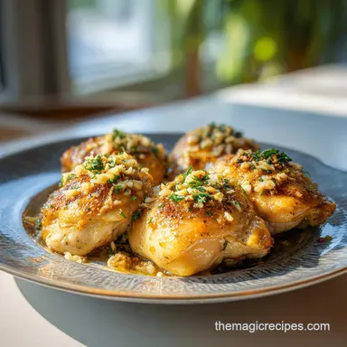 Garlic Herb Crockpot Chicken: Tender Recipe Card