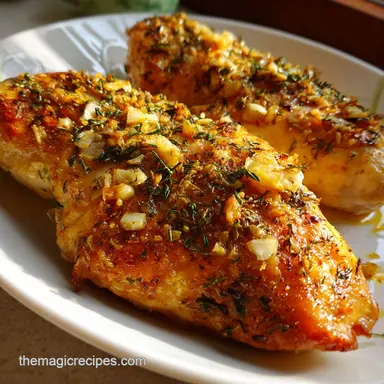 Garlic Herb Crockpot Chicken: Tender