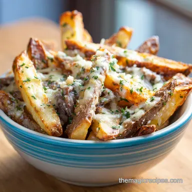 Garlic Parmesan Baked Steak Fries for 4 Servings Recipe Card