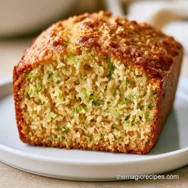 Gluten Free Zucchini Bread for 8 Slices Recipe Card