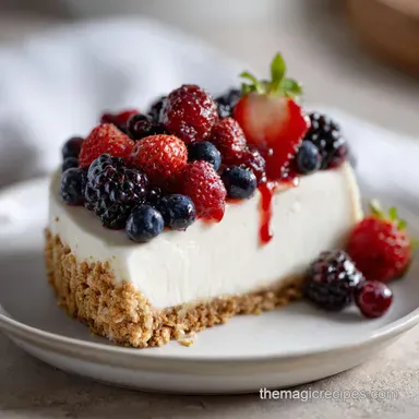 Greek Yogurt Cheesecake for 16 Servings