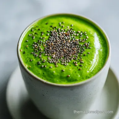Healthy Spinach Smoothie in 5 Minutes