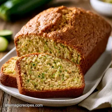 Healthy Zucchini Bread Recipe: 1 Loaf Recipe Card