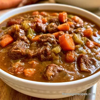 Old Fashioned Beef Soup for 12 Servings