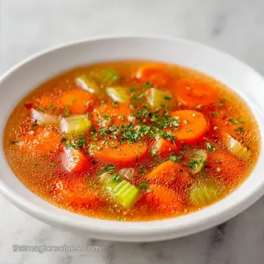 Hearty Chunky Veggie Soup: Thick Broth