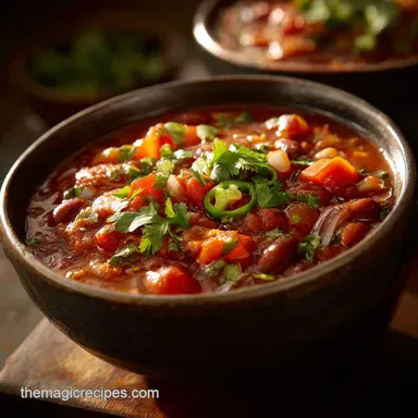 Daniel Fast Recipes: Hearty Bean Veg Chili (Easy Dinner) Recipe Card