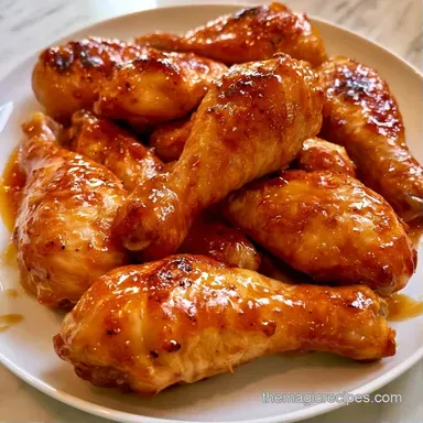 Honey Orange Chicken Drumsticks for 4 Recipe Card
