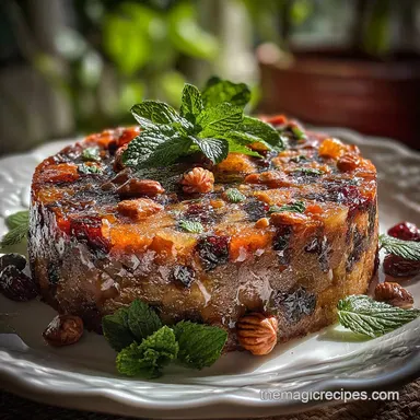 Icebox Fruitcake: No-Bake Old Fashioned Recipe Recipe Card