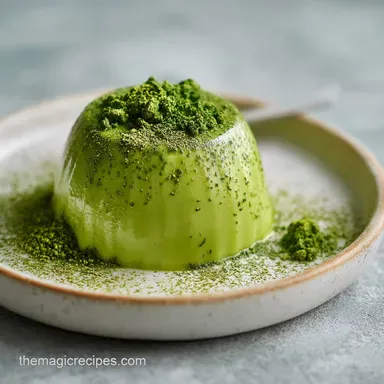 Japanese Dessert Recipe with Matcha for 4 Recipe Card