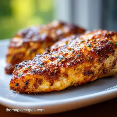 Air Fryer Chicken Breast for 4 Servings Recipe Card