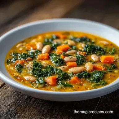 Kale and Bean Soup in 40 Minutes Recipe Card