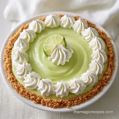 Key Lime Whipped Pie with Condensed Milk Recipe Card