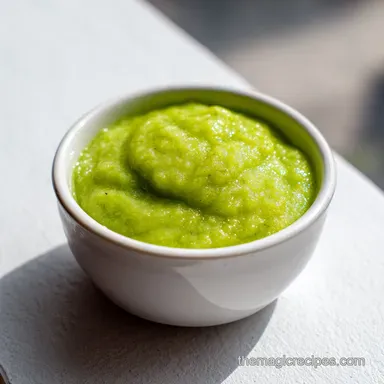 Kiwi Apple Zucchini Puree for 4 Servings: Silky and Fresh