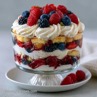 Berry Trifle for 15 Servings Recipe Card