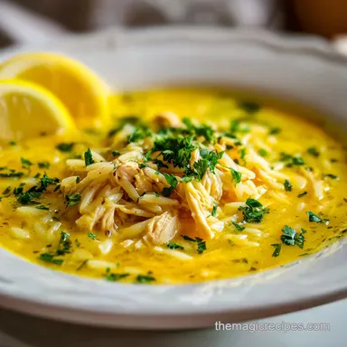 Lemon Chicken Orzo Soup in 30 Minutes