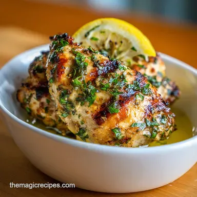 Low Calorie Recipe with Grilled Chicken for 4 Servings Recipe Card