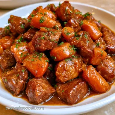 Middle Eastern Lamb Stew for 4 Servings Recipe Card