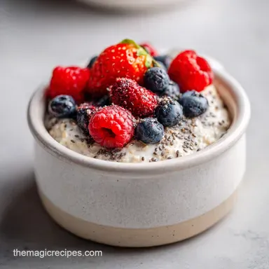 Mixed Berry Overnight Oats: Meal Prep