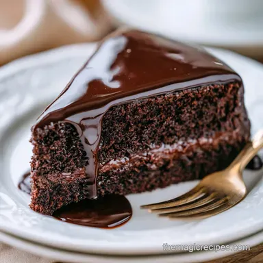 Chocolate Cake Recipe for 12 Servings Recipe Card