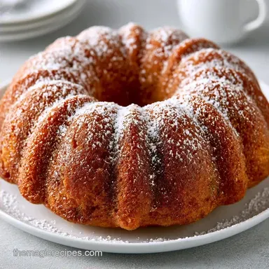 Zucchini Bundt Cake with Sour Cream