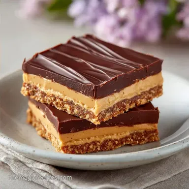 Easy No Bake Peanut Butter Bars: 12 Bars
