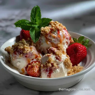 Strawberry Shortcake Ice Cream: Ultimate No-Churn Recipe Recipe Card