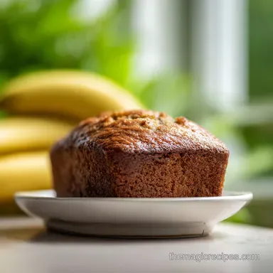 One Bowl Banana Bread with Caramelized Crust in 65 Minutes