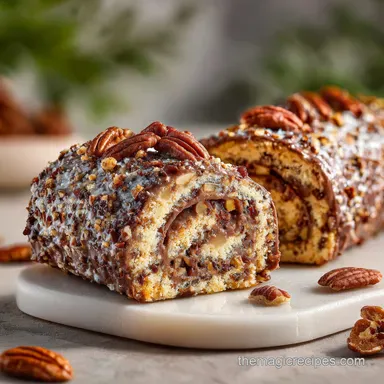 Pecan Log Roll Recipe Ready in 35 Minutes Recipe Card