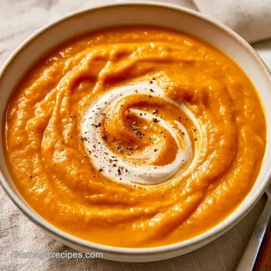 Pumpkin Butternut Squash Soup: Roasted Recipe Card