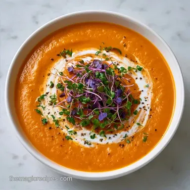 Pureed Roasted Root Soup: Velvety