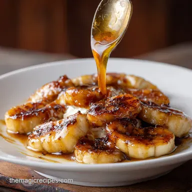 Bananas Foster: The Ultimate Quick Decadent Flamb&eacute;-Optional Recipe Recipe Card