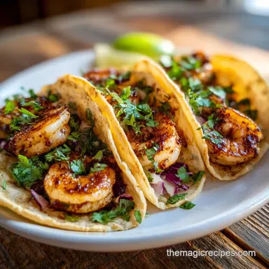 Shrimp Tacos Recipe in 15 Minutes Recipe Card