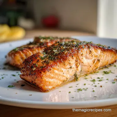 Recetas de Salmon Fresco: Pan-Seared in 25 Minutes Recipe Card