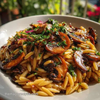 Recetas Vegetarianas Faciles One-Pot Orzo in 20 Minutes Recipe Card