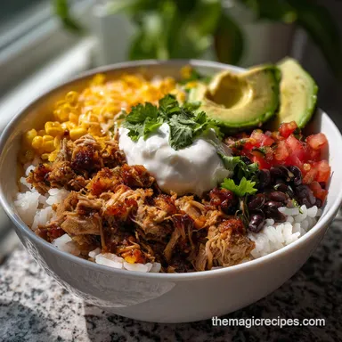Rice Cooker Burrito Bowls DumpandGo Dinner: 15-Min Prep Recipe Card