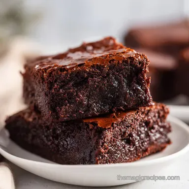 Fudgy Dark Chocolate Brownies: 45 Min Recipe Card