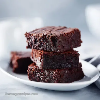 Fudgy Dark Chocolate Brownies: 45 Min