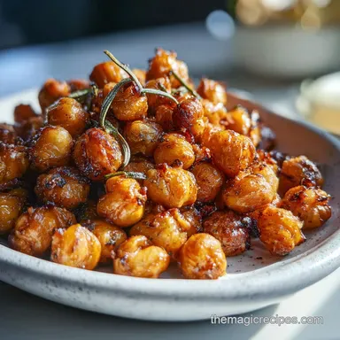 Tasty Healthy Snack with Roasted Chickpeas