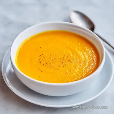 Roasted Garlic Vegetable Soup: Silky Recipe Card