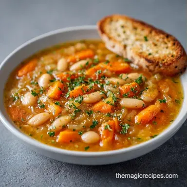 Roasted Veggie Cannellini Soup for 4 Recipe Card