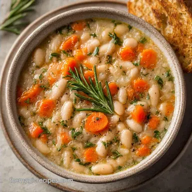 Roasted Veggie Cannellini Soup for 4