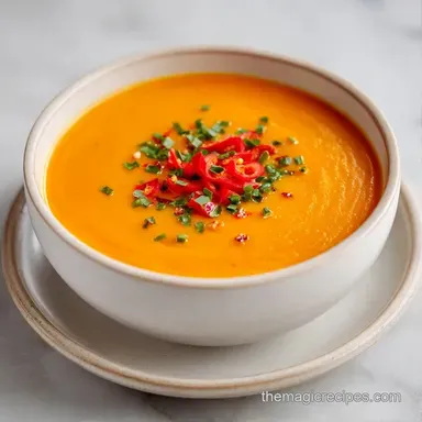 Roasted Yam Veggie Soup: Velvety Recipe Card