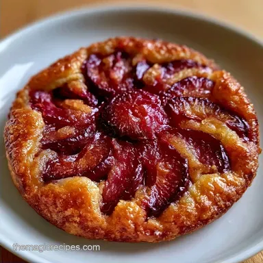 Rustic Plum Tart for 8 Servings