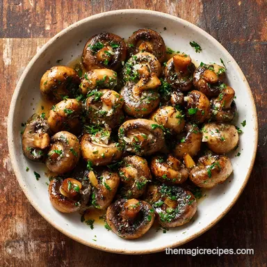 Saut&eacute;ed Mushrooms in 15 Minutes: Perfect Side Recipe Card