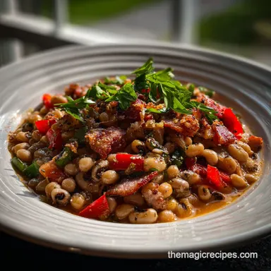 Hoppin John Recipe with Velvety Broth Recipe Card
