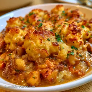 Vegetarian Shepherds Pie for 6 Servings Recipe Card